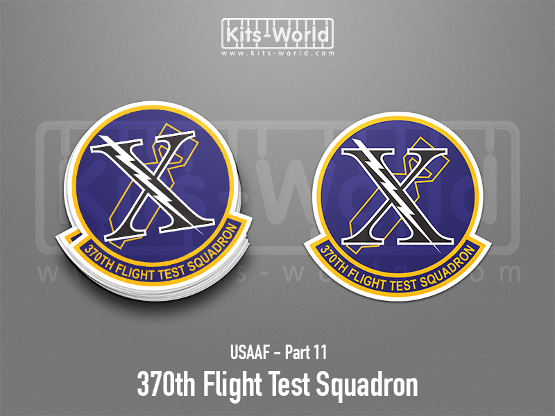 Kitsworld SAV Sticker - USAAF - 370th Flight Test Squadron Height: 100 mm 